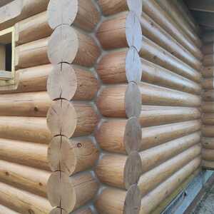 Шлифовка и покраска деревянных домов - Woodenstroy